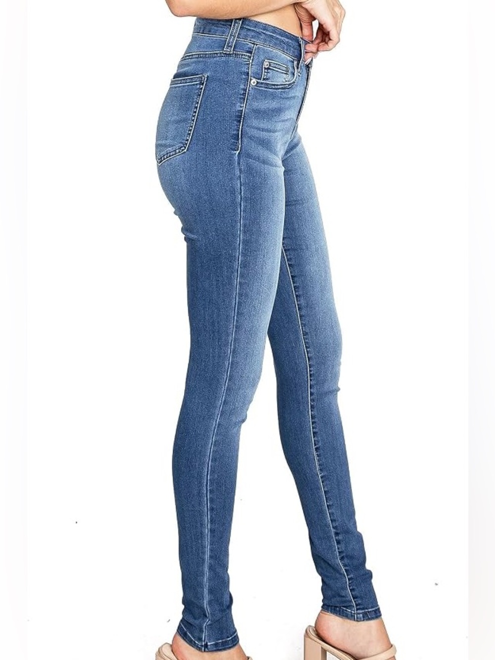 Celebrity Pink Medium Wash High-Rise Skinny Jeans
